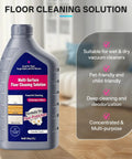 70.54 Fl Oz All Purpose Cleaner For Robot Vacuums And Mops With Low Foam Formula bottle labeled Multi-Surface Floor Cleaning Solution