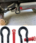 Rock Solid 1/2 Inch D Ring Shackle Built Different With 8 Ton Rated 17700 Pounds Breaking Strength for off road towing.