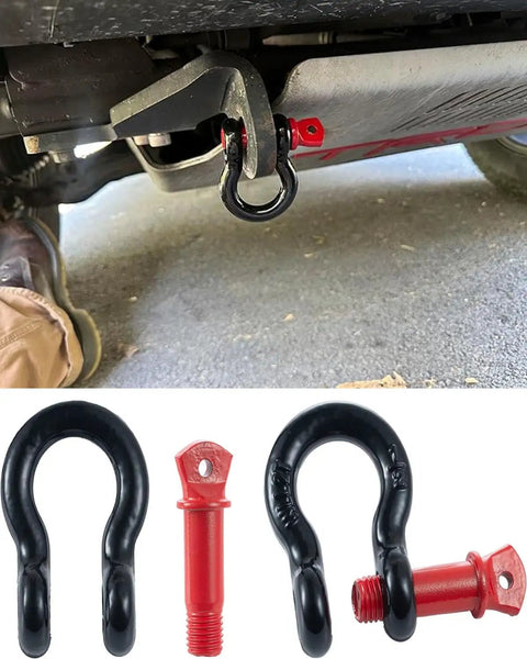 Rock Solid 1/2 Inch D Ring Shackle Built Different With 8 Ton Rated 17700 Pounds Breaking Strength for off road towing.