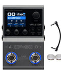 All-In-One Guitar Multi-Effects Processor With NAM And IR Loader, 100 HD Effects with bonus 15cm TRS cable and two silver rings.
