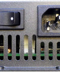 Back view of Smart 12V Battery Charger For Aircraft And All Lead Acid Types, 5 Amp, showing power switch and vent.