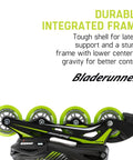 Four Size Adjustable Fitness Inline Skates For Juniors Black And Blue With Cushioned Liner And Tongue For Secure Fit Built For Young Rippers Durable Frame Ideal For Training Practice And Recreational Skating