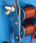 Close-up of Vertical Acoustic Electricity Science Lab Kit with durable PVC showcasing copper coils for sound experiments.