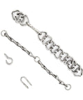 Charro Saddle Bit Set With Freno Cadena Curb Chain Heavy Duty Stainless Steel Mexican Horse Bit Universal Fit For Traditional Freno Or Similar Charro Bit Made In Mexico Tough As Nails showing detailed stainless steel chain and hooks