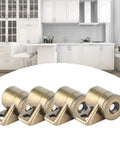 Vintage Gold Zinc Alloy Cabinet Door Catch Set Four Pcs With Beefy Magnetic Seal Keeps Cabinets Wardrobes Closets And Drawers Secure Bronze Finish Hardware For Heavy Use