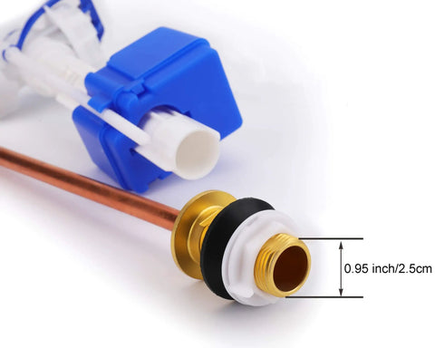 Toilet Fill Valve Assembly Replacement Kit Silent Fill Valve For Toilet Tanks with brass tube and measurement indicator