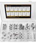 Pro Grade 64 Piece JIC 37 Degree Flare Cap and Plug Kit for Hydraulic Hose Tubing and Pipe Fittings SAE AN