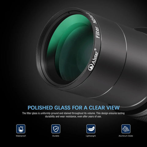 Two Inch Moon Filter Kit For Telescopes With ND96 0.9 0.6 0.3 Neutral Density Filters Reduces Moon Glare And Sharpens Lunar Crater Details