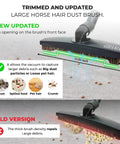 New updated horsehair dust brush with debris capture feature, part of All In One Vacuum Attachment Kit With Horsehair Hardwood Floor Brush