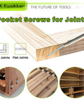 460 Piece Pocket Hole Screws Kit With illustrations of pocket screw joints and woodwork application images.