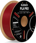 Pro Grade Burgundy Red 1.75mm PLA Pro Filament, 1Kg spool with enhanced rigidity, for prototypes, shown on spool front view