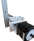 Beefy Industrial Grade Precision Linear Motion System With 8020 Aluminum Gantry Module And Acme Screw Stage Actuator NEMA 23 Stepper Motor For CNC And Pick And Place Heavy Duty Made In USA, with ruler
