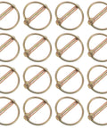 20 Pc Tractor Hitch Pin Kit Universal Lynch Pins For Tractors And Attachments Golden Carbon Steel Quick Connect Pins For Mowers Dump Trailers And Garden Equipment Heavy Duty Workhorse Farm Gear, 20-piece set