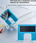 Magnetic Cabinet Door Hinge Spacer With Scale No Drill Quick Install Jig showing magnetic lock and scale system.