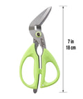 Beefy Heavy Duty Multipurpose Angled Craft Scissors 7 Inches With Japanese Stainless Steel Serrated Blade for versatile cutting