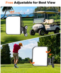 Heavy Duty Magnetic Golf Cart Side Mirrors That Snap Straight On Without Drilling Holes For Crystal Clear Wide Angle Sightlines And No Sweat Rear Navigation Today, adjustable view angles.