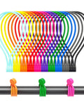 Reusable Magnetic Silicone Cable Ties 9 Inch Twist Ties For Cord Organization And Bundling Easy Wrap And Tie Durable Flexible Magnets