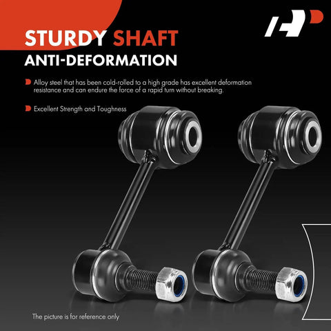 2 Piece Front Sway Bar Link Kit For Jeep Grand Cherokee WK2 And Dodge Durango 2016 To 2024 Pro Grade Built To Last detail view