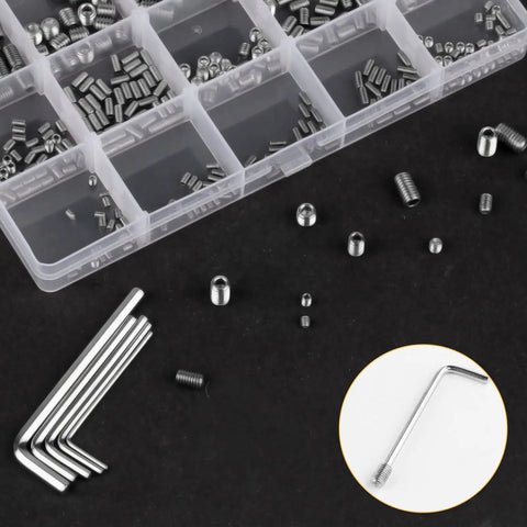 Rock Solid 360 Piece Stainless Steel Hex Socket Allen Head Grub Screws Corrosion Resistant Fastener Kit For Heavy Duty Door Handles And Weekend Projects With Zero Sweat Assembly