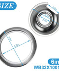 Chrome Stove Burner Drip Pan Set Four Pack For GE Hotpoint Electric Range Replacement Parts By Appliancemates 6-inch size details