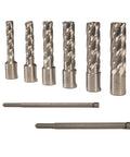 Seven piece HSS cutter kit for Field Proven Portable Magnetic Drill Press With 1850 Watt Motor And Seven Piece HSS Annular Cutter Kit.