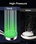 Comparison of high pressure 10 inch rain shower head with 11 inch adjustable extension arm and 5 setting handheld shower, brushed nickel