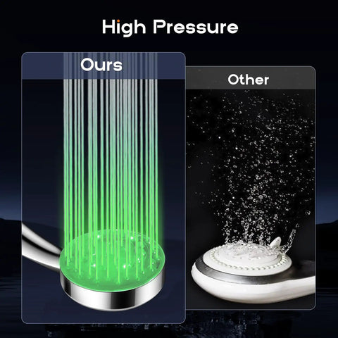 Comparison of high pressure 10 inch rain shower head with 11 inch adjustable extension arm and 5 setting handheld shower, brushed nickel