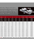 Overview of precision flat nose pliers specifications including sizes, clamping forces, and weights. Ideal for heavy-duty tasks.