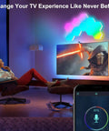 Lit RGB Hexagon LED Panel Lights on wall with smart app control and remote music sync, gaming decor in living room setup