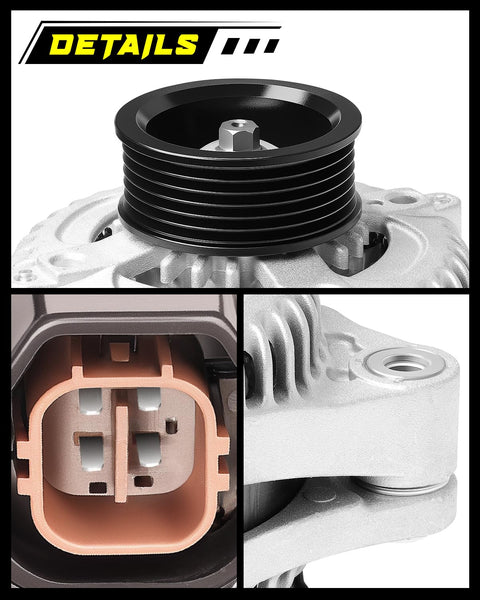 Upgraded 12V 130A Alternator For Honda Odyssey 2005-2007 3.5L Pilot 2005-2008 3.5L Ridgeline 2006-2008 3.5L Acura MDX details