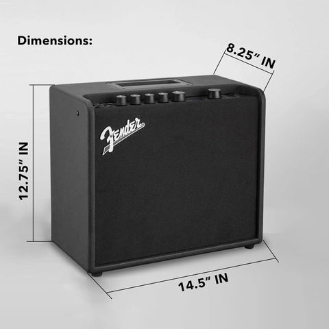 Mustang LT25 Guitar Combo Amp Bundle With Cable And Austin Bazaar Exclusive 12 Pack Picks Portable Design