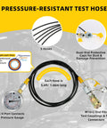 All In One Hydraulic Pressure Test Kit With Five Gauges 10 100 250 400 600 Bar 13 Test Couplings And 14 Tees hoses and components
