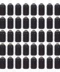 Rock Solid Spring Loaded Ball Plunger Set Screws M4x6 Hex Socket Cup Points 50 Pack in a grid, stainless steel hardware.