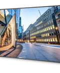 86 Inch 4K UHD Screen With Straight Fire HDR Clarity Built For Bold Digital Signage Displays And Modern Workspaces in urban setting.
