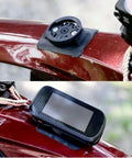 Top Tube Bike Computer Mount With Adhesive Backing And Anti Lost Lanyard Compatible With Garmin XOSS Blackbird iGPSPORT for road bike