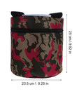 Portable Gardening Wearable Stool Grab And Go Lightweight Foam Work Seat in camo pattern, 25 cm tall for outdoor use.