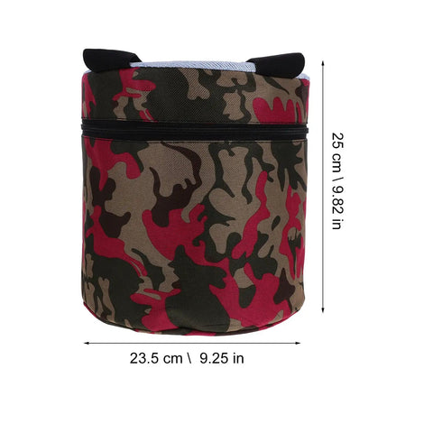 Portable Gardening Wearable Stool Grab And Go Lightweight Foam Work Seat in camo pattern, 25 cm tall for outdoor use.