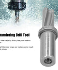 Pro Grade Chamfering Drill Tool For CNC Machines With Carbide Tip And U Shank Drilling Bar in use, showcasing durable cutting