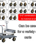 Premium Pneumatic Rubber Caster Wheels Featuring Heavy Duty Swivel Brakes For Back Breaking Carts And Tool Dollies Gotta Roll Slick Outdoors on cart.