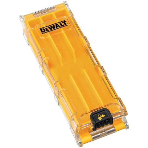 Yellow rugged case for Jigsaw Blade Set With Case, 14 Piece T Shank Blades For Wood And Metal, Case Included, fits Bosch.
