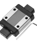 MGN12C Linear Bearing Carriage Block with mini guide and wrench for 12mm linear motion slide rail, durable alloy build.