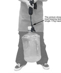 Load-bearing test of Canvas Bird Game Carrier For Waterfowl And Small Animals, showing strength with 17kg weight on cord loops.