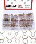 Heavy Duty Fuel Line Hose Clamp Kit 250 Pieces With 10 Sizes From 5mm To 14mm Iron Zinc Plated Clips in storage case