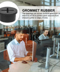 12 Pack Rubber Grommet Kit For Wiring, 20mm Round Black Desk Cable Management Grommets on office desk hole
