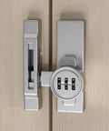 Keyless 3 Digit Combination Gate Latch For Barn Doors And Cabinets Mechanical Password Lock For Privacy Easy Flip Latch installed