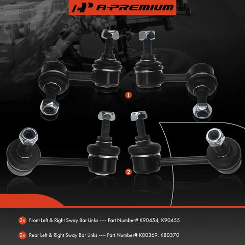 Honda CR V Sway Bar End Link Kit Set Of Four Front And Rear Stabilizer Links For 2002 2003 2004 2005 2006 Models Premium Replacement