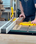 Adjustable Magnetic Featherboard For Table Saws And Router Tables Locks Stock Dead Tight Against Fence, securing timber on saw.