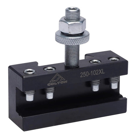 AXA Machinist Core Quick Change Wedge Tool Post Set For Lathes Up To 12 Inch Swing Number 1 XL Holder close-up view