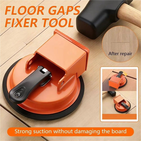 Grab These 2pcs Floor Gap Repair Tools With Strong Suction Cups To Fix Seamless Joints On Laminate Vinyl Planks Fast And Easy For Any Diy Renovation Project Today. Close-up of orange suction cup tool for floor gap repair.