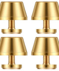 Gold Brass Nailhead Studs For Leather Purses, Heavy Duty Screw Back Purse Feet Hardware, Durable Spike Rivets set of 4.